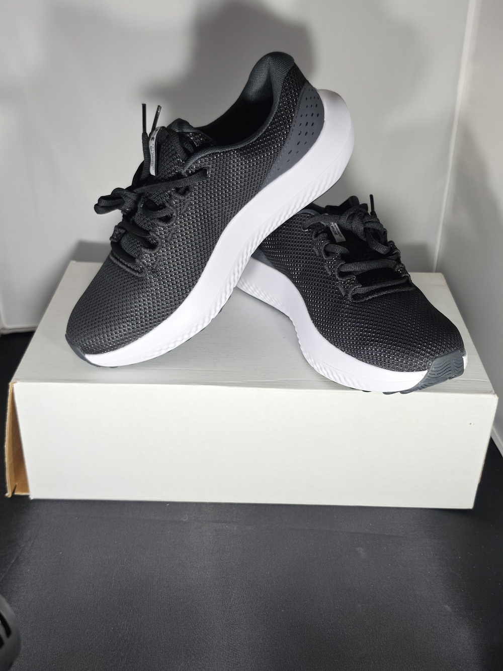 Under Armour Black and White Women’s Running Sneakers
